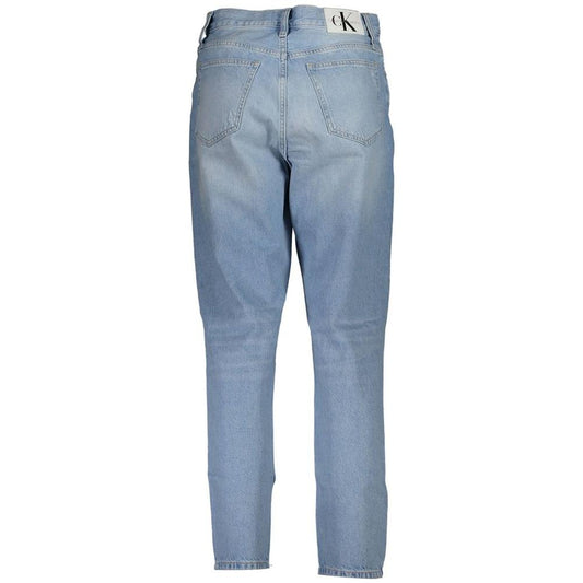 Calvin Klein Light Blue Cotton Women Jeans Calvin Klein Light Slate Gray