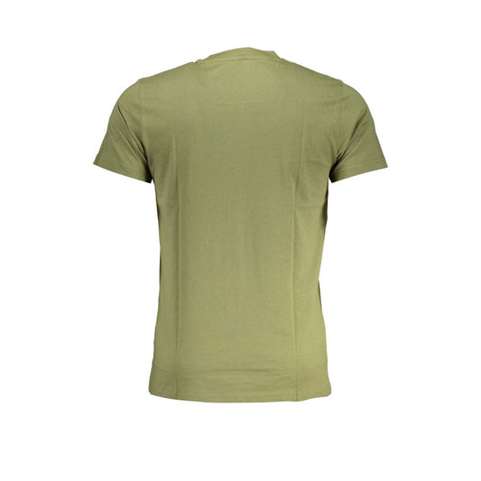 Cavalli Class Green Cotton T-Shirt Cavalli Class Dark Khaki