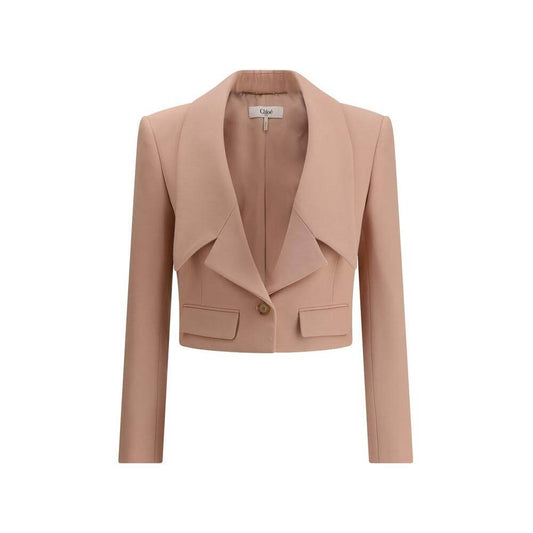 Chloé Cropped Blazer Chloé Rosy Brown
