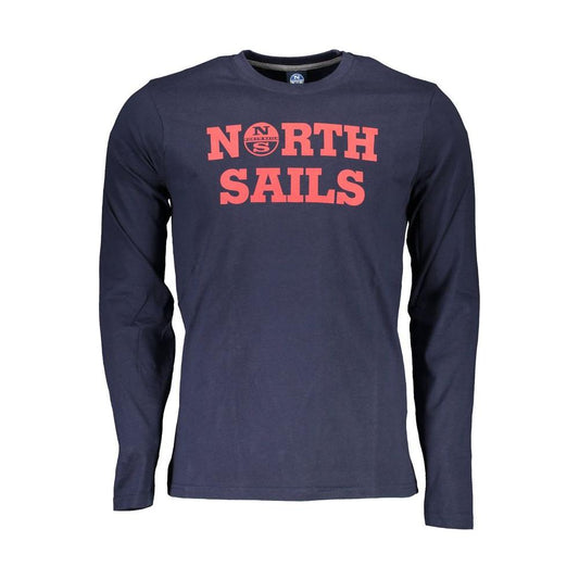 North Sails Blue Cotton Men T-Shirt North Sails Dark Slate Gray