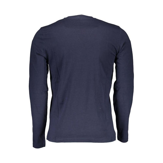 North Sails Blue Cotton Men T-Shirt North Sails Dark Slate Gray