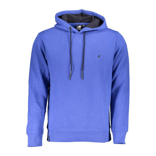 U.S. Grand Polo Chic Hooded Sweatshirt with Embroidery Detail U.S. Grand Polo Slate Blue