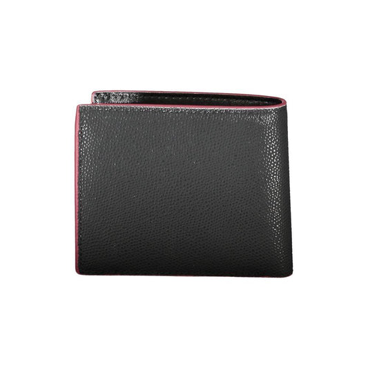 Tommy Hilfiger Elegant Black Leather Wallet Tommy Hilfiger Dark Slate Gray