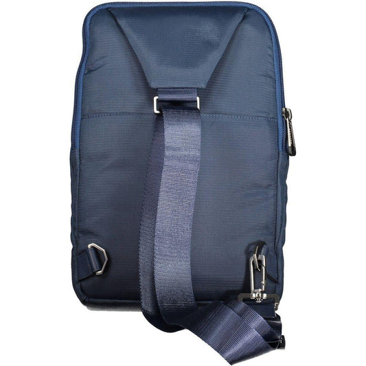 Piquadro Blue Recycled Polyethylene Men Shoulder Bag Piquadro Dark Slate Gray