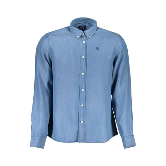 North Sails Blue Lyocell Shirt North Sails Light Slate Gray