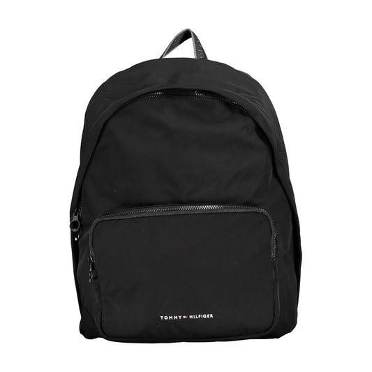Tommy Hilfiger Chic Urban Black Backpack with Laptop Compartment Tommy Hilfiger Dark Slate Gray