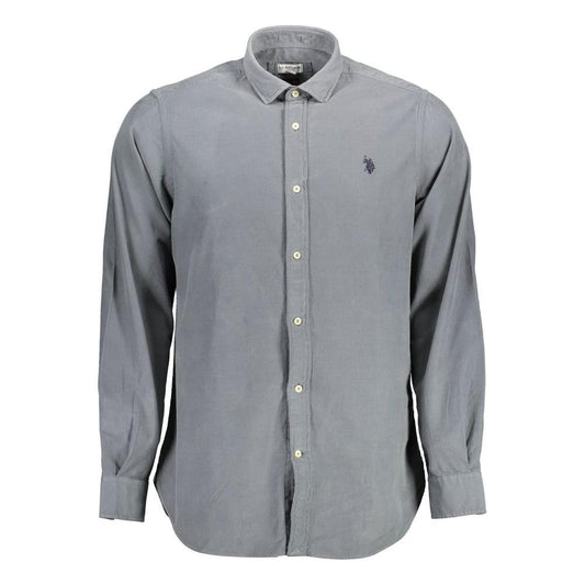 U.S. POLO ASSN. Blue Cotton Men Shirt U.S. POLO ASSN. Light Slate Gray