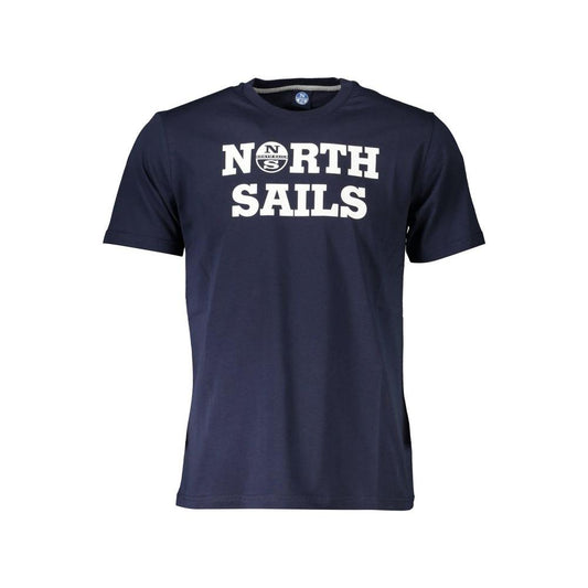 North Sails Blue Cotton Men T-Shirt North Sails Dark Slate Gray