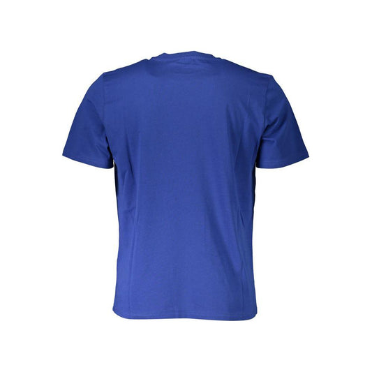 North Sails Blue Cotton Men TShirt North Sails Dark Slate Blue