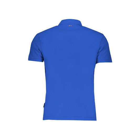 Napapijri Blue Cotton Polo Shirt Napapijri Royal Blue