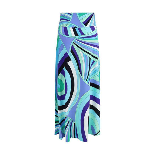 Emilio Pucci Iride print long Skirt Emilio Pucci Sky Blue