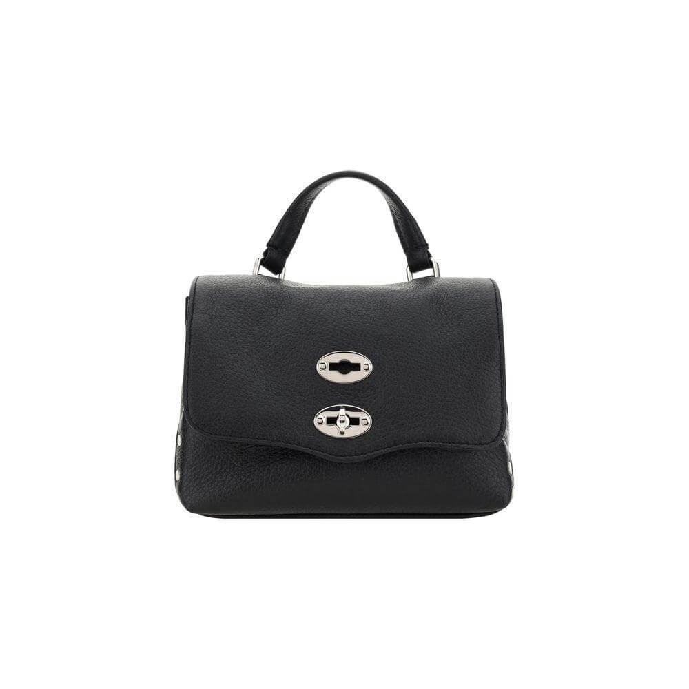Front view with bag zipped and handles upright.