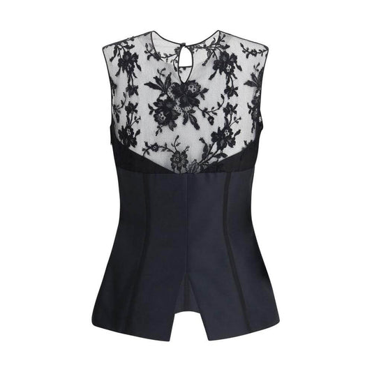 Alexander McQueen Lace Top Alexander McQueen Gray