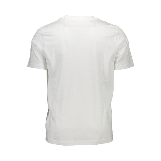 Diesel White Cotton Men T-Shirt Diesel Light Gray