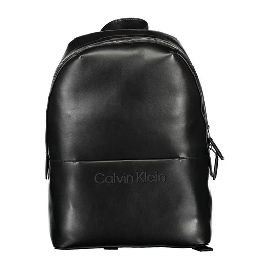 Calvin Klein Black Polyester Men Backpack Calvin Klein Dark Slate Gray