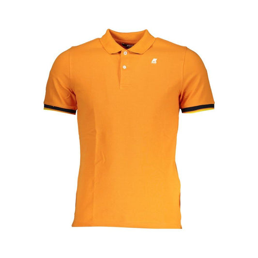 K-WAY Vibrant Orange Contrast Detail Polo K-WAY Goldenrod