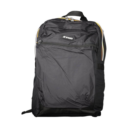 K-WAY Black Polyamide Men Backpack K-WAY Dark Slate Gray