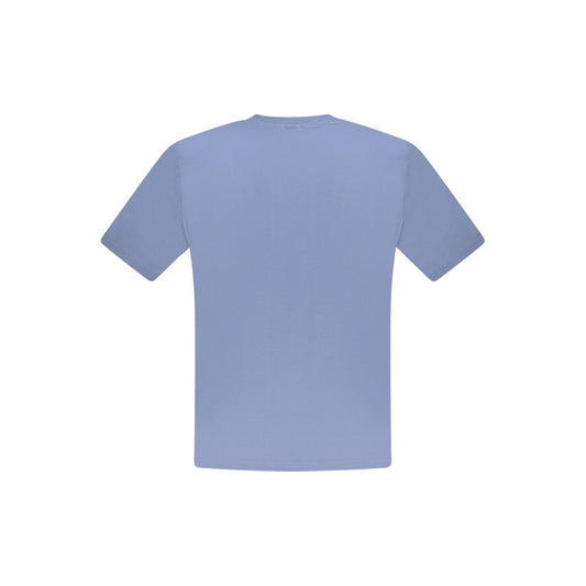 North Sails Blue Cotton Men T-Shirt North Sails Dark Gray