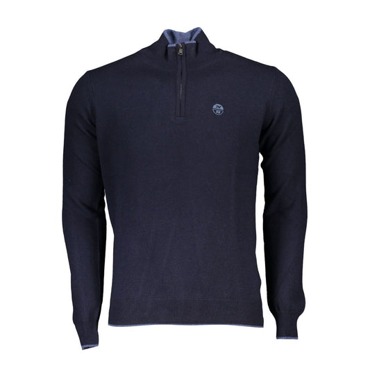 North Sails Blue Polyamide Men Sweater North Sails Dark Slate Gray