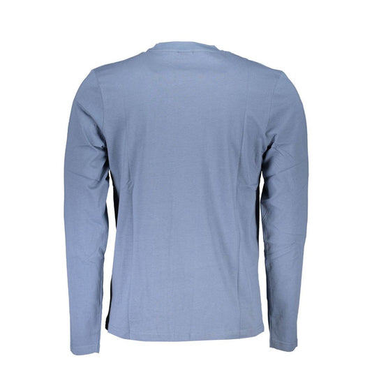 North Sails Blue Cotton T-Shirt North Sails Light Slate Gray
