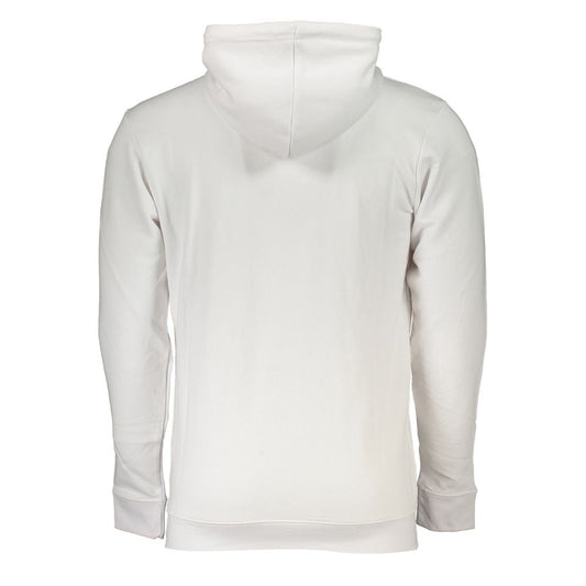 Cavalli Class White Cotton Men Sweater Cavalli Class Light Gray