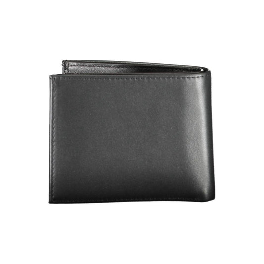Calvin Klein Black Leather Men Wallet Calvin Klein Dark Slate Gray
