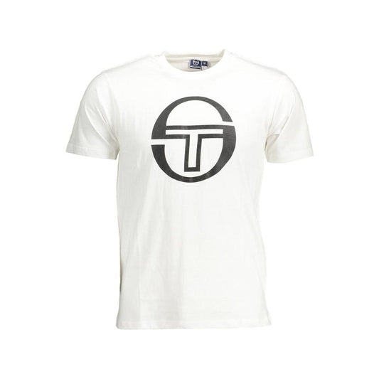Sergio Tacchini White Cotton T-Shirt Sergio Tacchini White Smoke