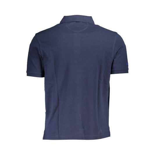 La Martina Blue Cotton Men Polo Shirt La Martina Dark Slate Gray