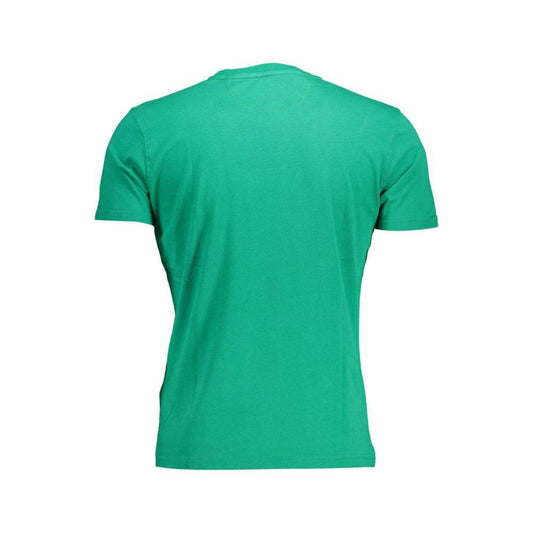La Martina Green Cotton Men T-Shirt La Martina Light Sea Green