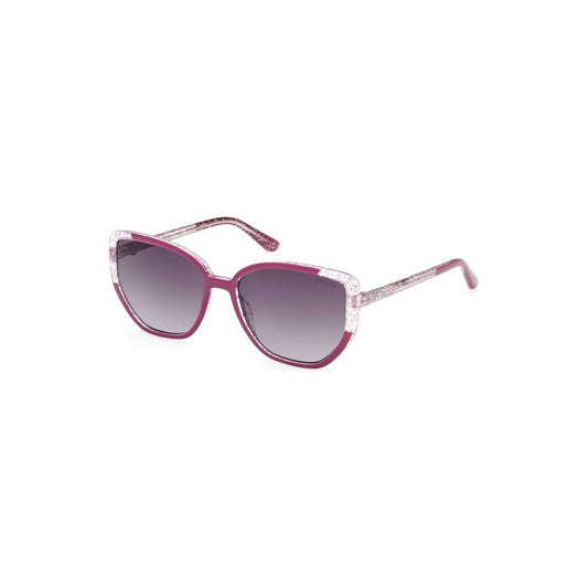 Guess Jeans Purple Injected Women Sunglass Guess Jeans Light Slate Gray