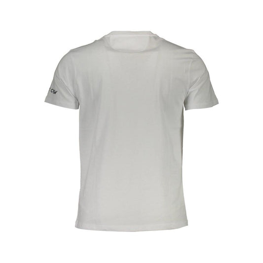 La Martina White Cotton Men T-Shirt La Martina Gray