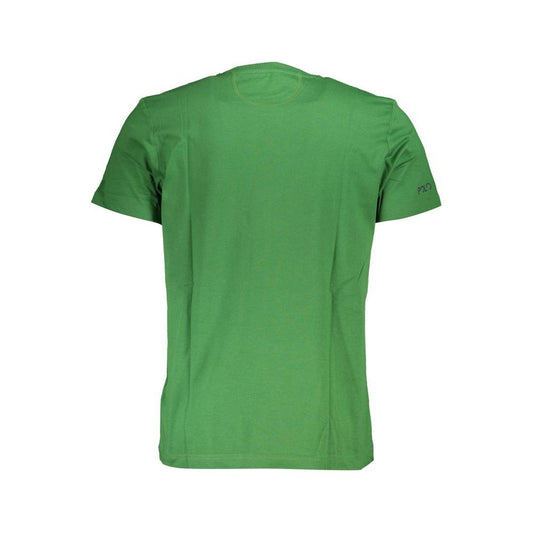 La Martina Green Cotton Men T-Shirt La Martina Sea Green