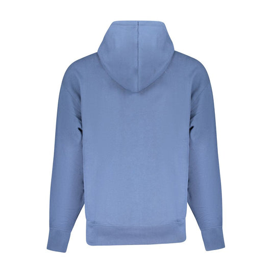 Hugo Boss Blue Cotton Sweater Hugo Boss Light Slate Gray