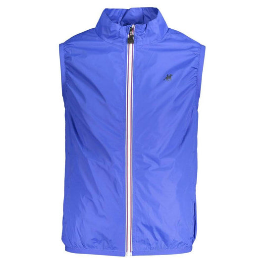 U.S. Grand Polo Blue Nylon Men Jacket U.S. Grand Polo Royal Blue