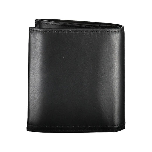 Calvin Klein Black Leather Men Wallet Calvin Klein Dark Slate Gray