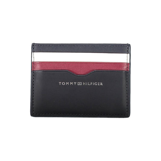 Tommy Hilfiger Blue Leather Men Wallet Tommy Hilfiger Dark Slate Gray