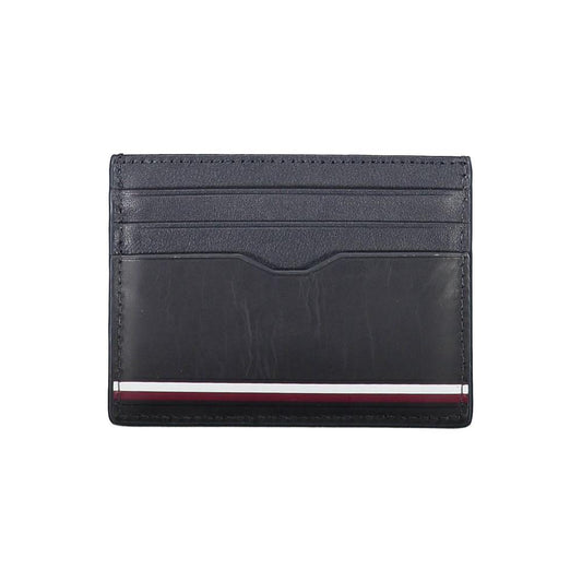 Tommy Hilfiger Blue Leather Men Wallet Tommy Hilfiger Dark Slate Gray