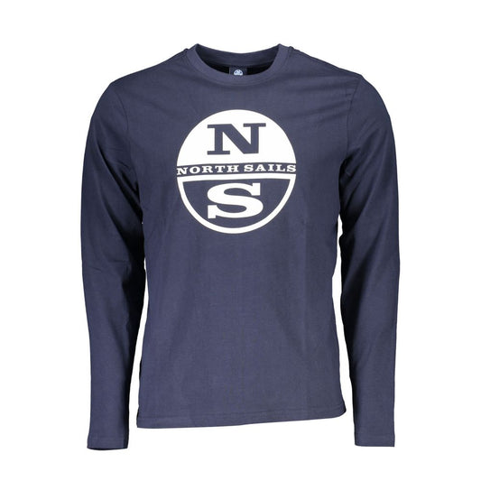 North Sails Blue Cotton T-Shirt North Sails Dark Slate Gray