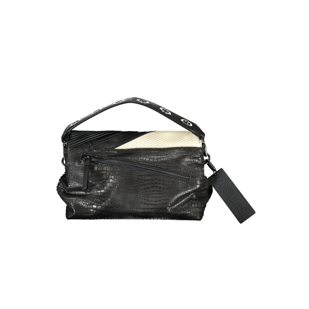 Front view with bag zipped and handles upright.