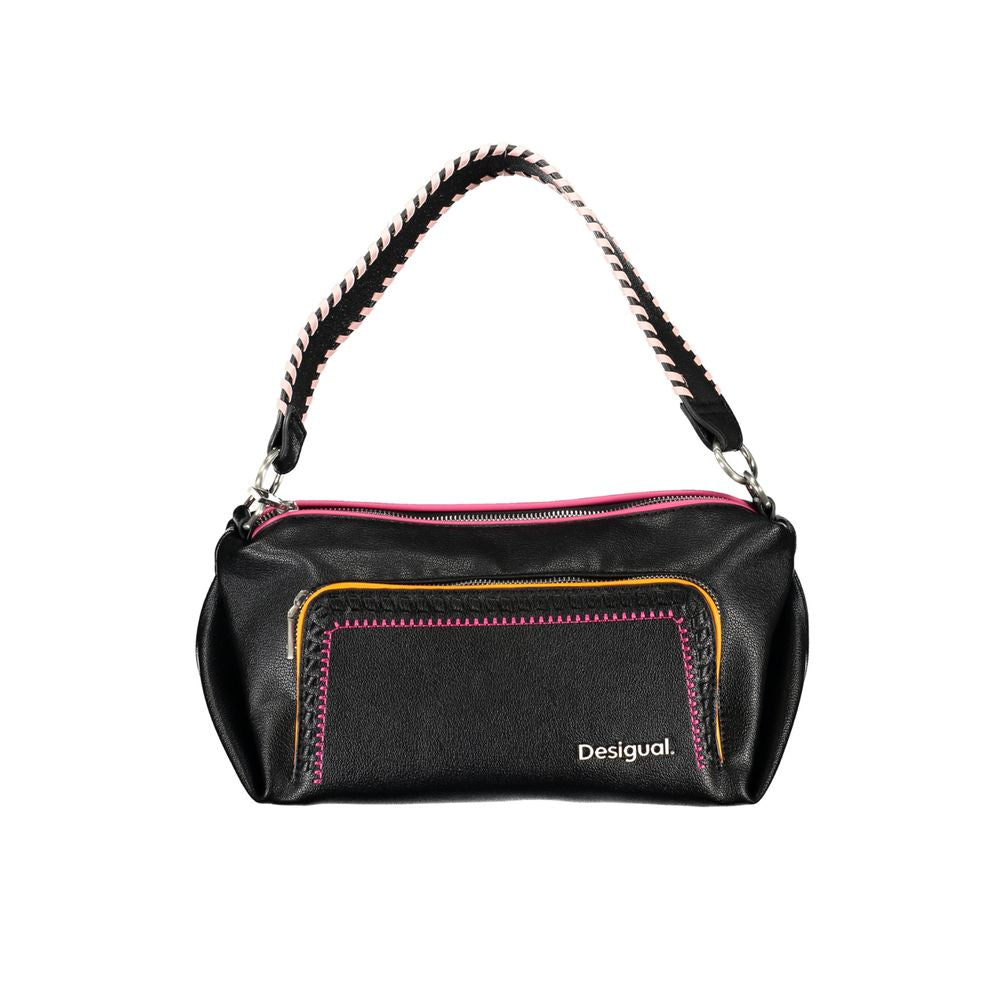 Front view with bag zipped and handles upright.