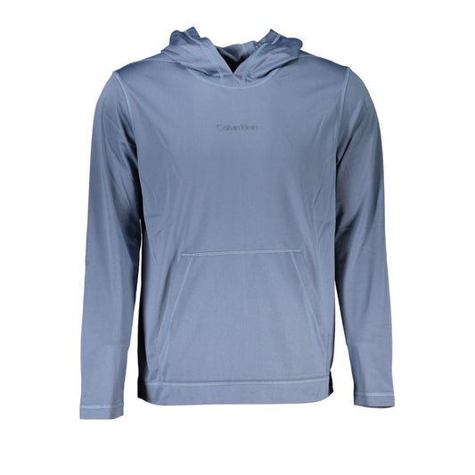 Calvin Klein Elegant Blue Hooded Sweatshirt - Men's Sports Chic Calvin Klein Light Slate Gray