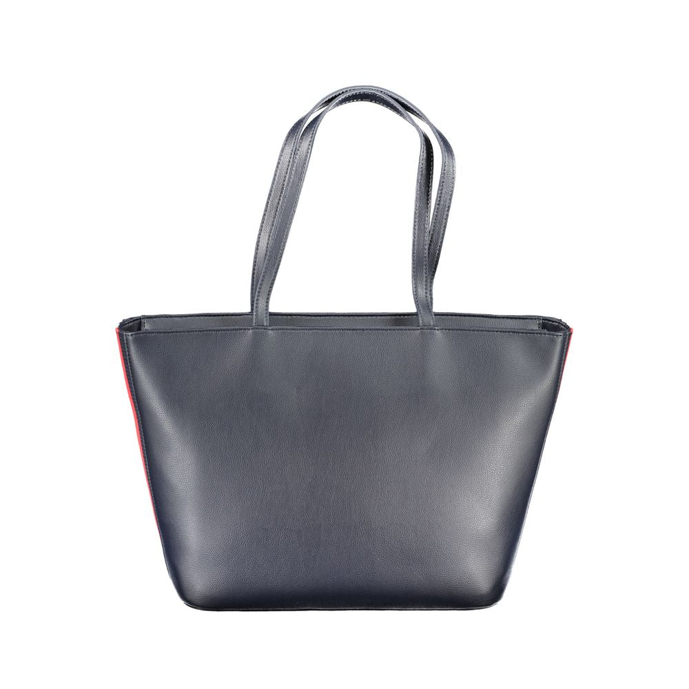 Front view with bag zipped and handles upright.