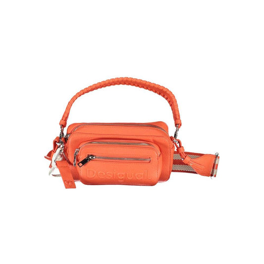 Desigual Pink Polyethylene Handbag Desigual Tomato