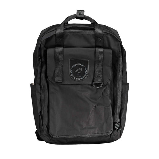 Mandarina Duck Black Cotton Backpack Mandarina Duck Dark Slate Gray