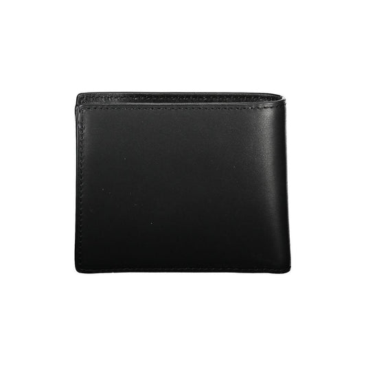 Tommy Hilfiger Sleek Black Leather Wallet for the Modern Man Tommy Hilfiger Black