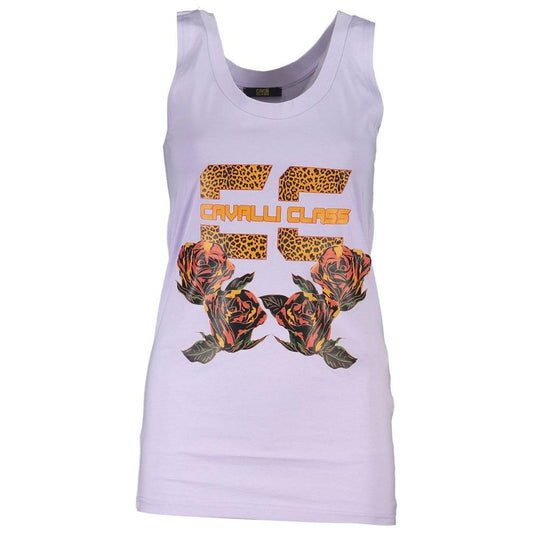 Cavalli Class Purple Cotton Women Top