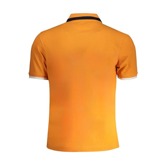 La Martina Orange Cotton Polo Shirt