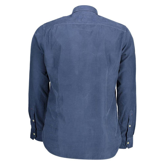 U.S. POLO ASSN. Blue Cotton Men Shirt