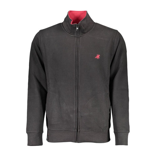 U.S. Grand Polo Black Cotton Men Sweater