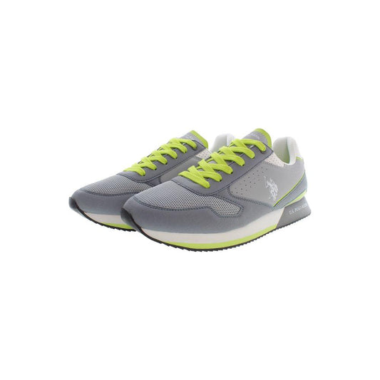 U.S. POLO ASSN. Gray Polyester Men Sneaker